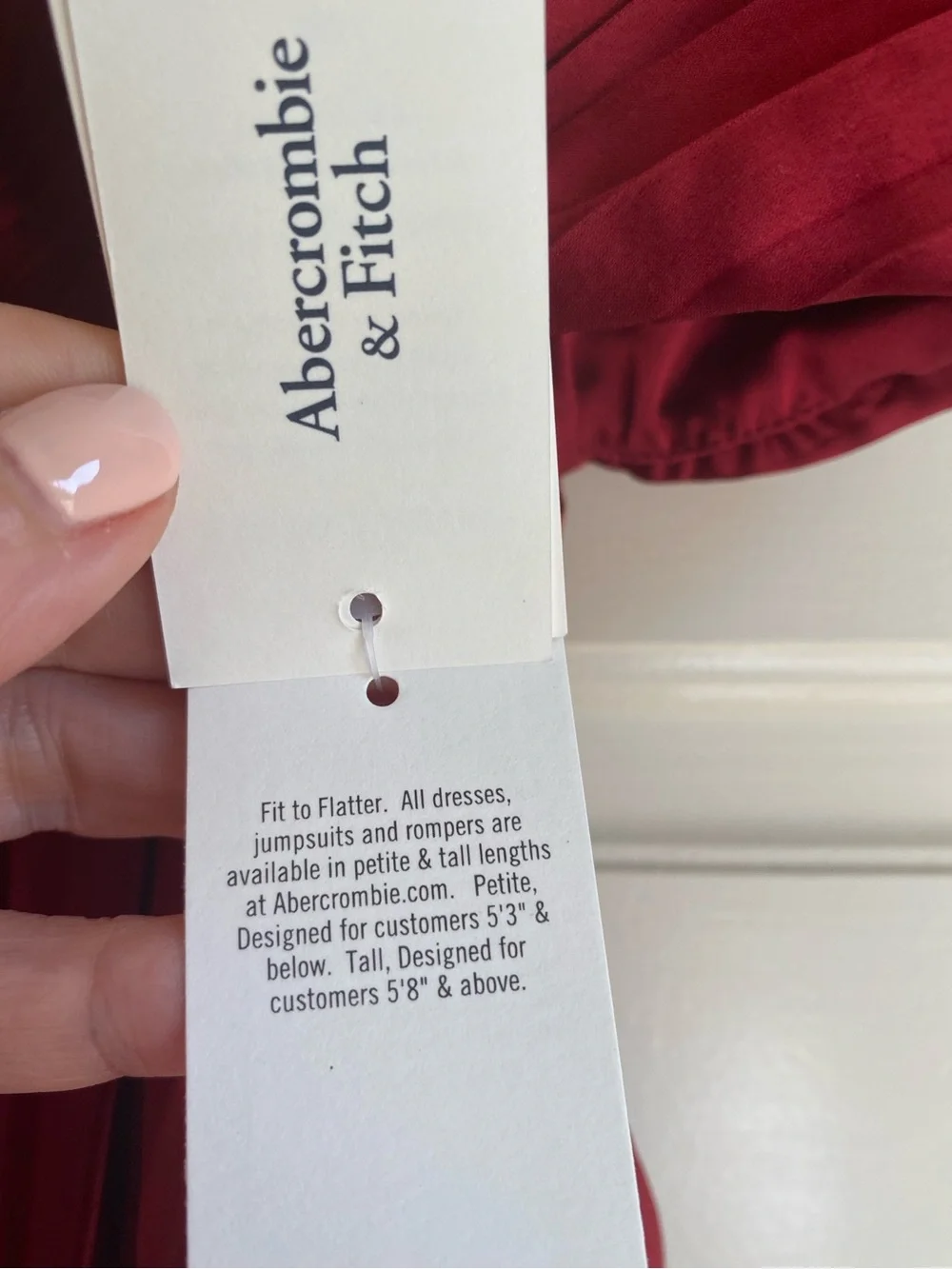 NWT Abercrombie & Fitch Giselle Pleated Cut Out Satin Maxi Dress Deep Red Size S